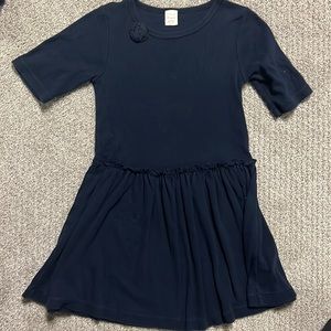 CrewCuts Navy Cotton Dress Size 6/7.
